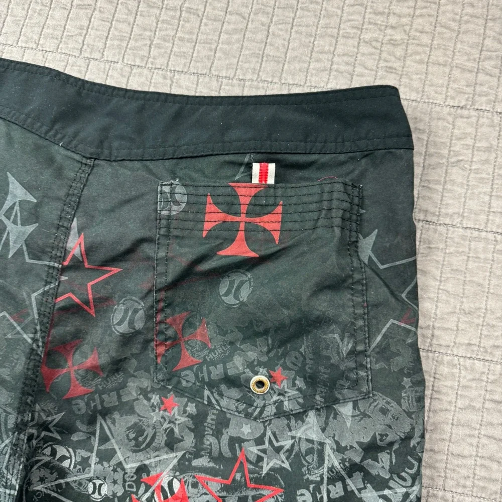Y2K Hurley Mens 36 Board Shorts 11